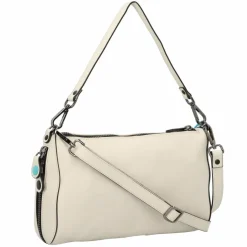 Online Gabs Pepita Schultertasche Leder 31 cm mit Dehnfalte milk