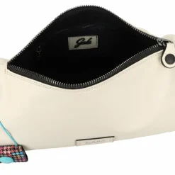 Online Gabs Pepita Schultertasche Leder 31 cm mit Dehnfalte milk