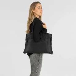 Gabs Henkeltaschen|Schultertaschen<Rosalinde Schultertasche Leder 44 cm black