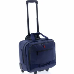 Discount Gladiator 3900 2 Rollen Businesstrolley 36 cm Laptopfach blue