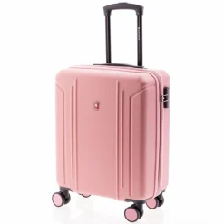 Discount Gladiator 2900 4 Rollen Kabinentrolley 55 cm mit Dehnfalte pink