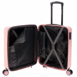 Discount Gladiator 2900 4 Rollen Kabinentrolley 55 cm mit Dehnfalte pink