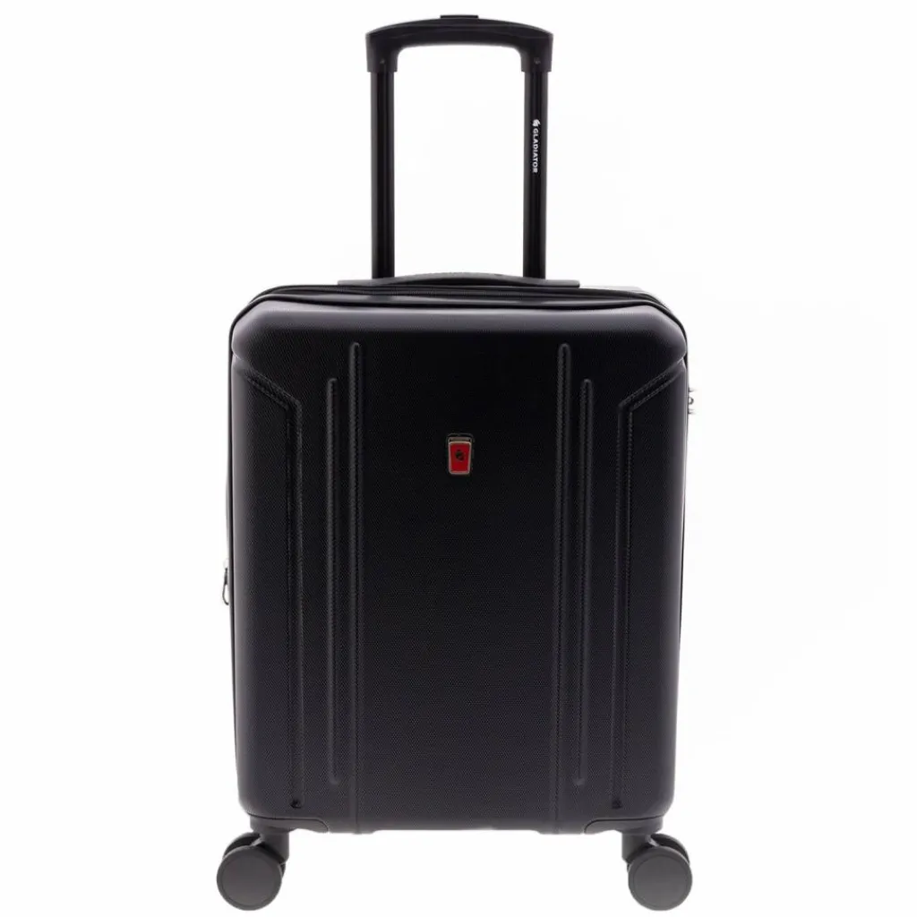 Gladiator Hartgepäck Kabinengepäck|4-Rollen Kabinentrolleys<2900 4 Rollen Kabinentrolley 55 cm mit Dehnfalte black