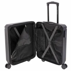 Gladiator Hartgepäck Kabinengepäck|4-Rollen Kabinentrolleys<2900 4 Rollen Kabinentrolley 55 cm mit Dehnfalte black