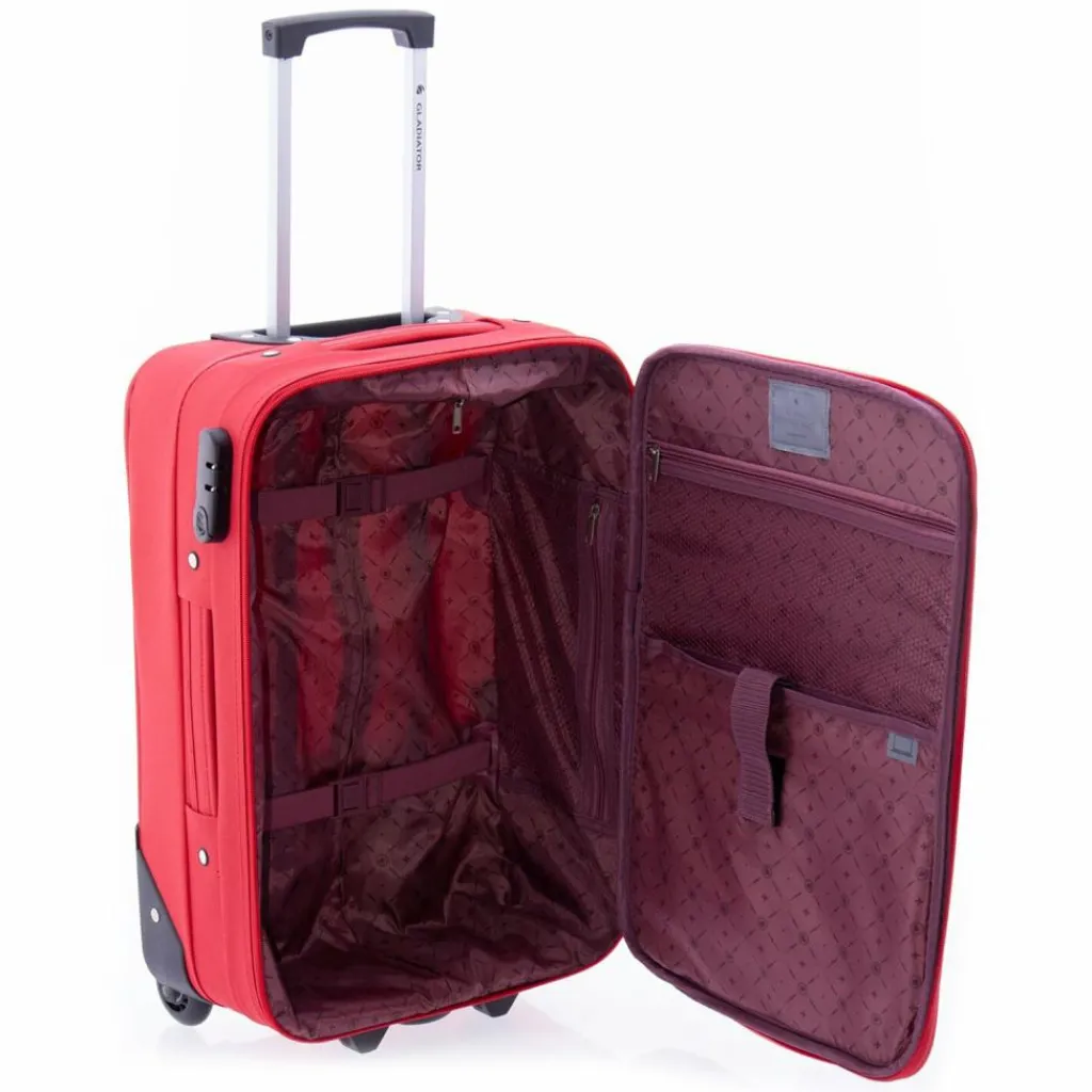 Gladiator Weichgepäck Kabinengepäck|2-Rollen Kabinentrolleys<2100 2 Rollen Kabinentrolley 52 cm red