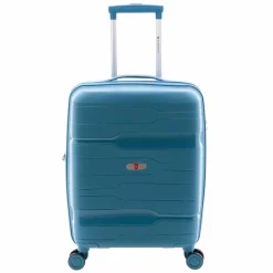 Gladiator Hartgepäck Kabinengepäck|4-Rollen Kabinentrolleys<3800 4 Rollen Kabinentrolley 55 cm mit Dehnfalte bondi blue