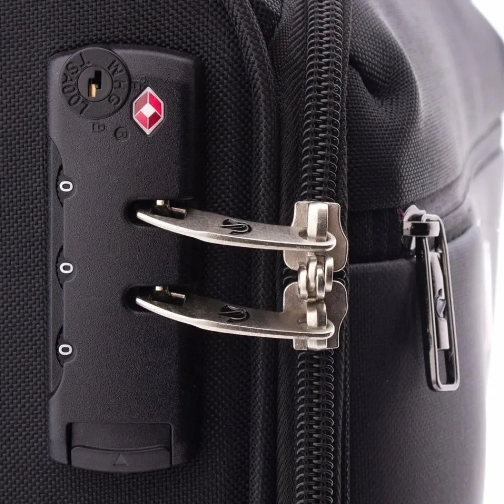 Gladiator Weichgepäck Kabinengepäck|4-Rollen Kabinentrolleys<3700 4 Rollen Kabinentrolley 55 cm mit Dehnfalte black