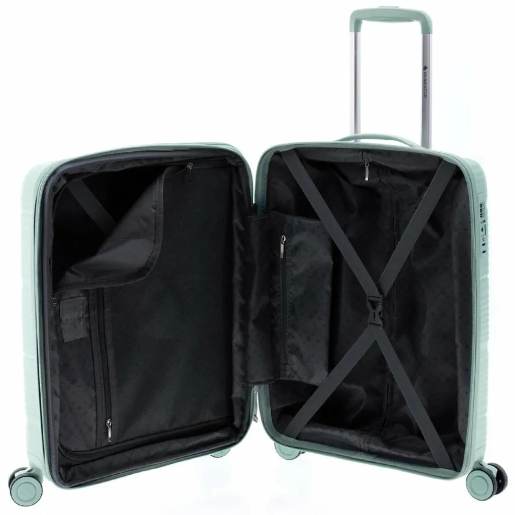 Gladiator 0800 4 Rollen Kabinentrolley 55 cm mit Dehnfalte