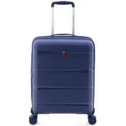 Gladiator Hartgepäck Kabinengepäck|4-Rollen Kabinentrolleys<0800 4 Rollen Kabinentrolley 55 cm mit Dehnfalte blue