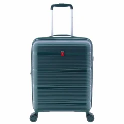 New Gladiator 0800 4 Rollen Kabinentrolley 55 cm mit Dehnfalte green