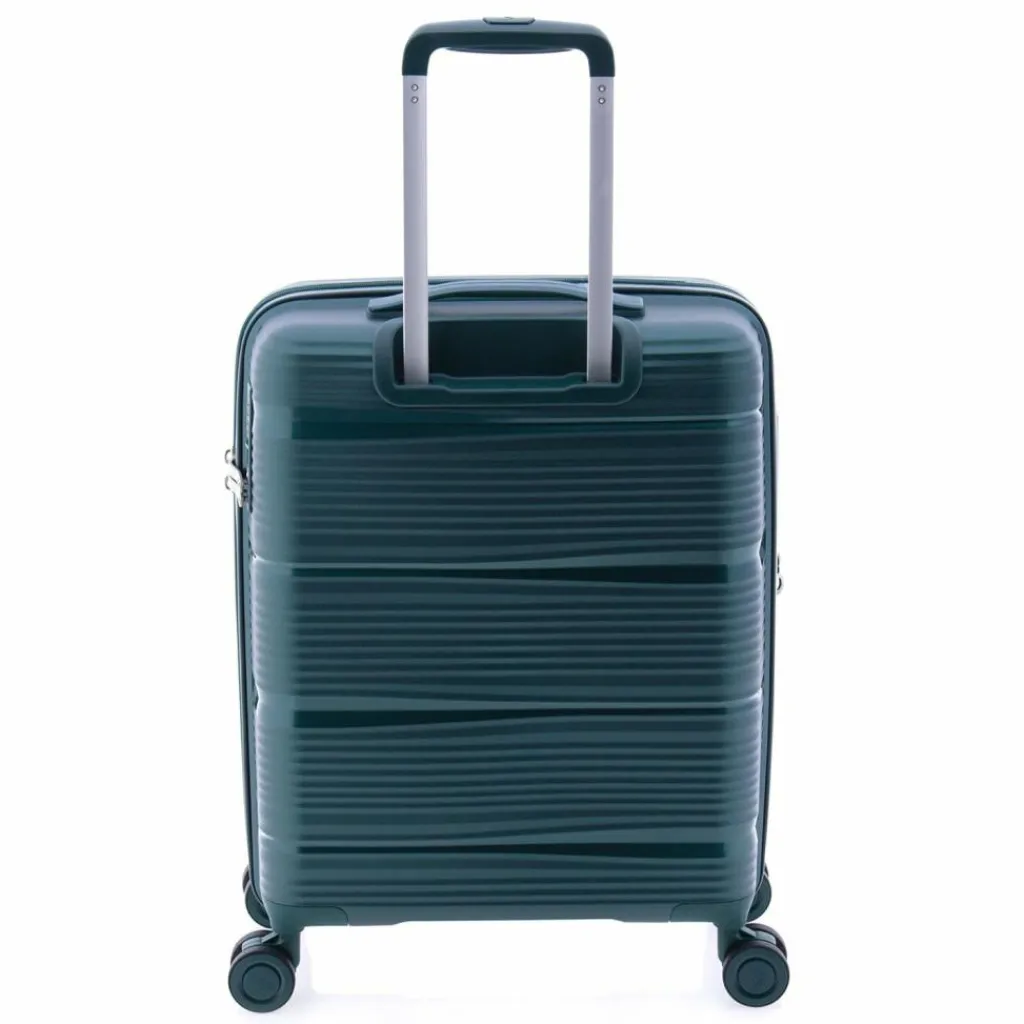 New Gladiator 0800 4 Rollen Kabinentrolley 55 cm mit Dehnfalte green