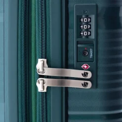 New Gladiator 0800 4 Rollen Kabinentrolley 55 cm mit Dehnfalte green