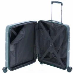 New Gladiator 0800 4 Rollen Kabinentrolley 55 cm mit Dehnfalte green