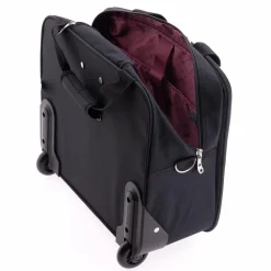 Outlet Gladiator 2100 2 Rollen Pilotentrolley 36 cm Laptopfach black