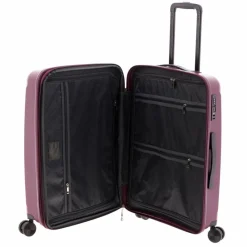 Clearance Gladiator 5000 4 Rollen Trolley 63 cm mit Dehnfalte maroon