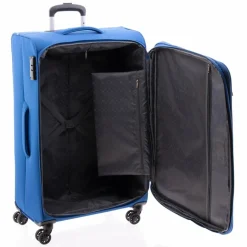 Clearance Gladiator 3700 4 Rollen Trolley 78 cm mit Dehnfalte blue