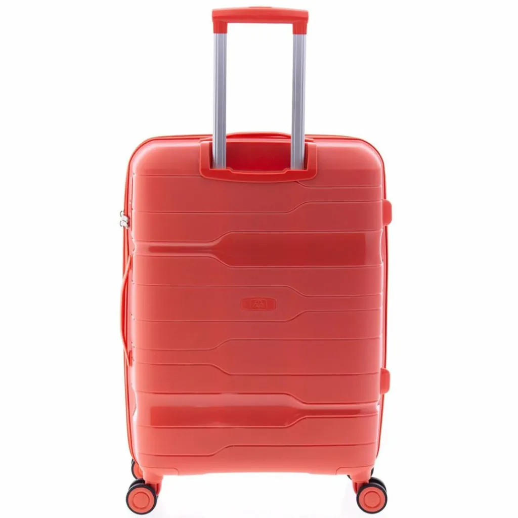 Outlet Gladiator 3800 4 Rollen Trolley 67 cm mit Dehnfalte coral