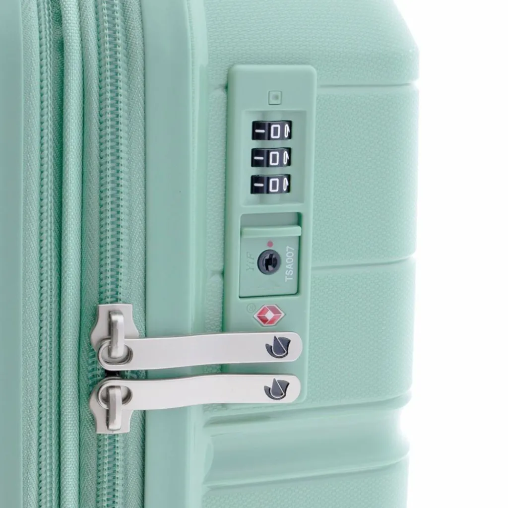 Gladiator Hartgepäck|4-Rollen Koffer<3800 4 Rollen Trolley 77 cm mit Dehnfalte sage green