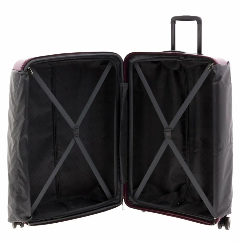Gladiator 4-Rollen Koffer|Hartgepäck<5000 4 Rollen Trolley 73 cm mit Dehnfalte maroon