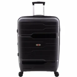 New Gladiator 3800 4 Rollen Trolley 77 cm mit Dehnfalte black