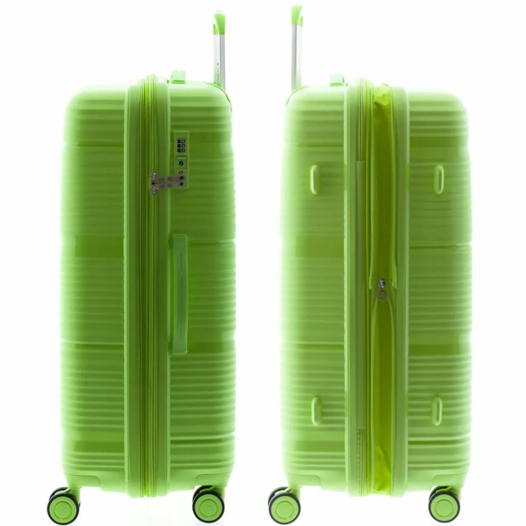 Gladiator Hartgepäck|4-Rollen Koffer<0800 4 Rollen Trolley 76 cm mit Dehnfalte light green