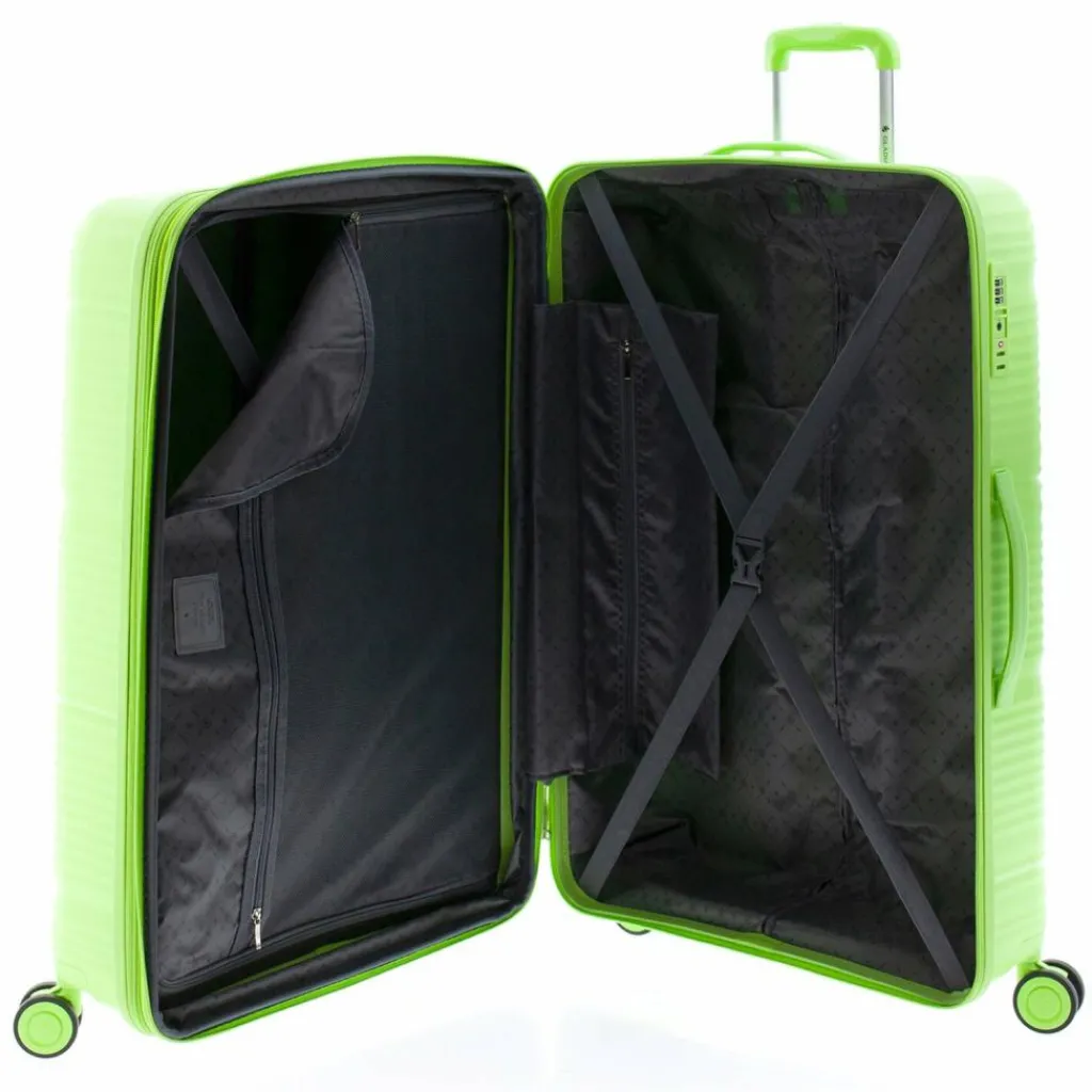 Gladiator Hartgepäck|4-Rollen Koffer<0800 4 Rollen Trolley 76 cm mit Dehnfalte light green