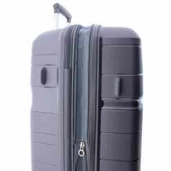 Gladiator Hartgepäck|4-Rollen Koffer<3800 4 Rollen Trolley 77 cm mit Dehnfalte grey