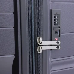 Gladiator Hartgepäck|4-Rollen Koffer<3800 4 Rollen Trolley 77 cm mit Dehnfalte grey