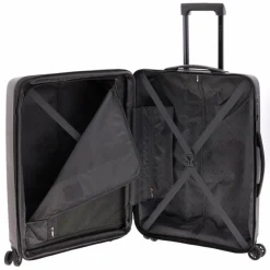 Gladiator 4-Rollen Koffer|Hartgepäck<1700 4 Rollen Trolley 68 cm mit Dehnfalte black