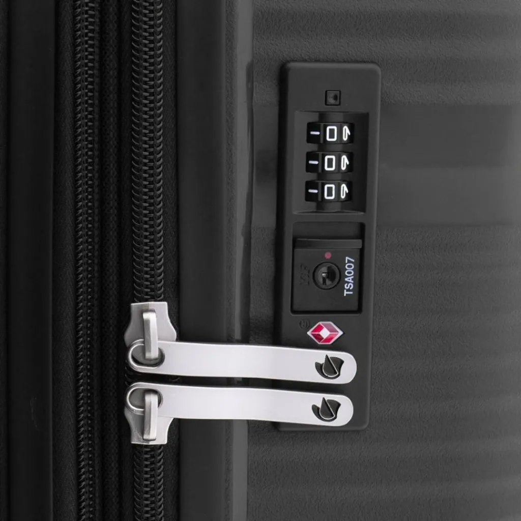 Hot Gladiator 0800 4 Rollen Trolley 65 cm mit Dehnfalte black