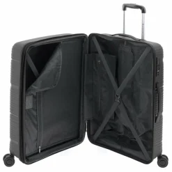 Hot Gladiator 0800 4 Rollen Trolley 65 cm mit Dehnfalte black