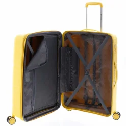 Gladiator Hartgepäck|4-Rollen Koffer<0800 4 Rollen Trolley 65 cm mit Dehnfalte yellow