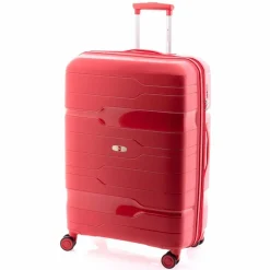 Outlet Gladiator 3800 4 Rollen Trolley 77 cm mit Dehnfalte crimson red