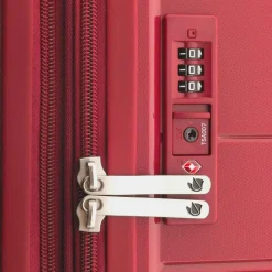 Outlet Gladiator 3800 4 Rollen Trolley 77 cm mit Dehnfalte crimson red