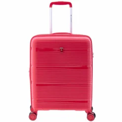 Gladiator 0800 4 Rollen Trolley 55 cm mit Dehnfalte red
