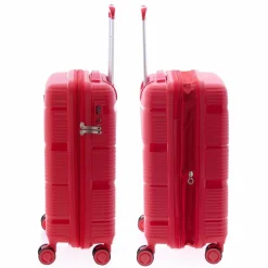 Gladiator 0800 4 Rollen Trolley 55 cm mit Dehnfalte red