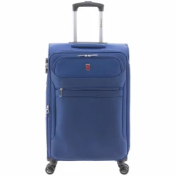 Gladiator Weichgepäck|4-Rollen Koffer<2000 4 Rollen Trolley 68 cm mit Dehnfalte blue