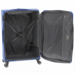 Gladiator Weichgepäck|4-Rollen Koffer<2000 4 Rollen Trolley 68 cm mit Dehnfalte blue