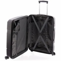 Gladiator 4-Rollen Koffer|Hartgepäck<3800 4 Rollen Trolley 67 cm mit Dehnfalte black