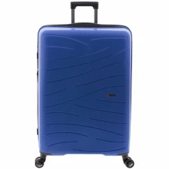 Gladiator 4-Rollen Koffer|Hartgepäck<1700 4 Rollen Trolley 74 cm mit Dehnfalte blue
