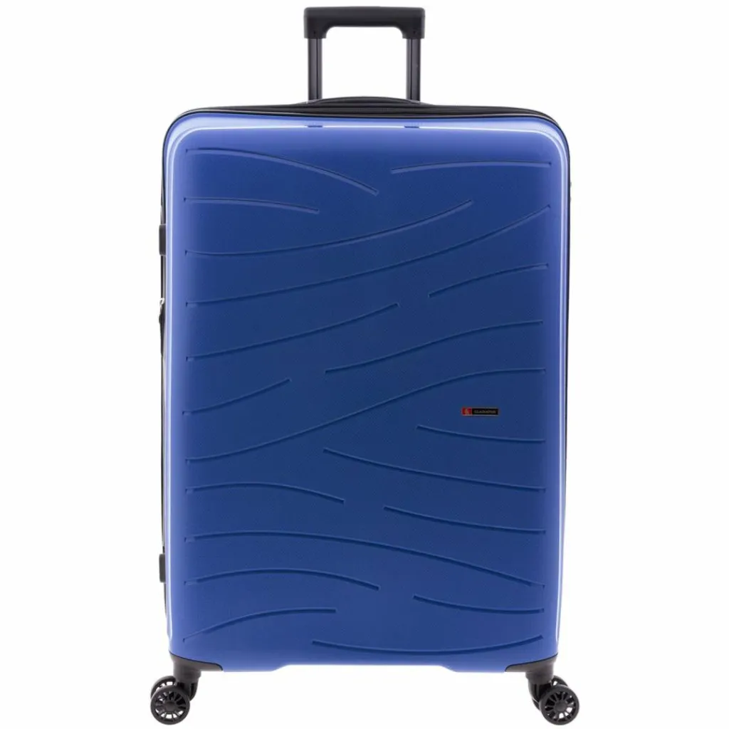 Gladiator 4-Rollen Koffer|Hartgepäck<1700 4 Rollen Trolley 74 cm mit Dehnfalte blue
