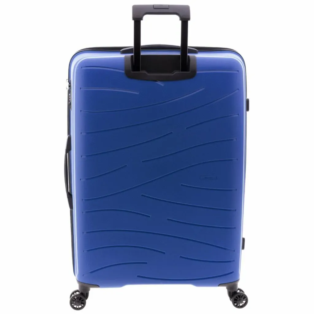 Gladiator 4-Rollen Koffer|Hartgepäck<1700 4 Rollen Trolley 74 cm mit Dehnfalte blue