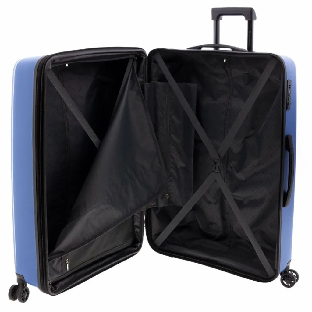 Gladiator 4-Rollen Koffer|Hartgepäck<1700 4 Rollen Trolley 74 cm mit Dehnfalte blue