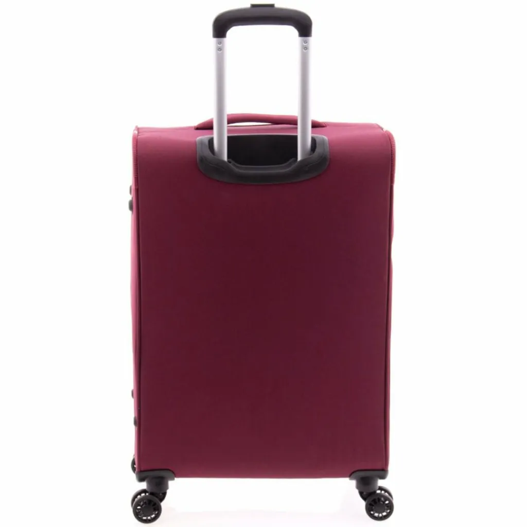 Gladiator Weichgepäck|4-Rollen Koffer<3700 4 Rollen Trolley 66 cm mit Dehnfalte red