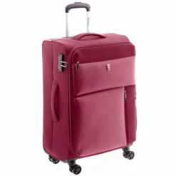 Gladiator Weichgepäck|4-Rollen Koffer<3700 4 Rollen Trolley 66 cm mit Dehnfalte red
