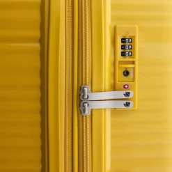 Online Gladiator 0800 4 Rollen Trolley 76 cm mit Dehnfalte yellow