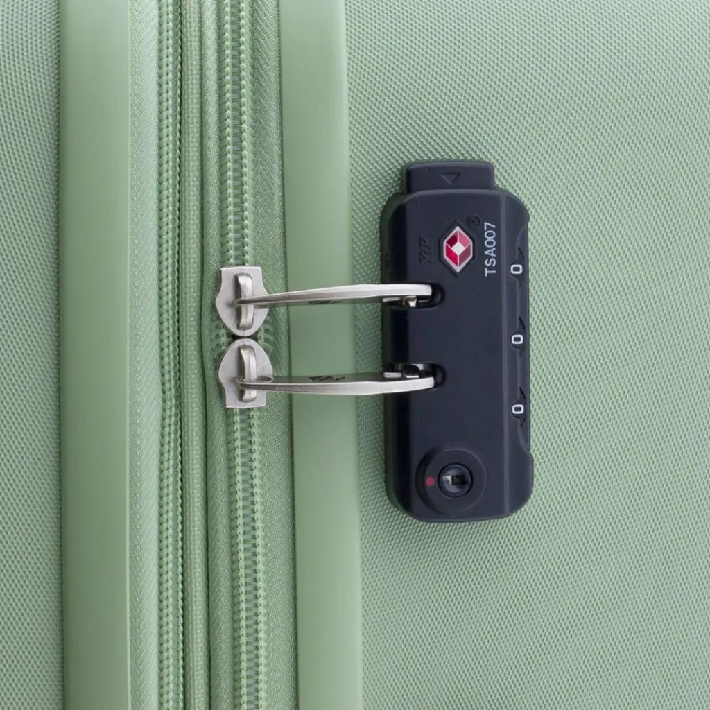 Gladiator 4-Rollen Koffer|Hartgepäck<4300 4 Rollen Trolley 65 cm mit Dehnfalte green