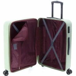 Gladiator 4-Rollen Koffer|Hartgepäck<4300 4 Rollen Trolley 65 cm mit Dehnfalte green