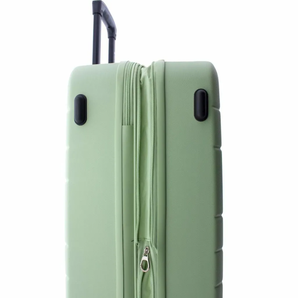 Gladiator 4-Rollen Koffer|Hartgepäck<4300 4 Rollen Trolley 65 cm mit Dehnfalte green