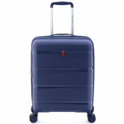 Hot Gladiator 0800 4 Rollen Trolley 55 cm mit Dehnfalte blue
